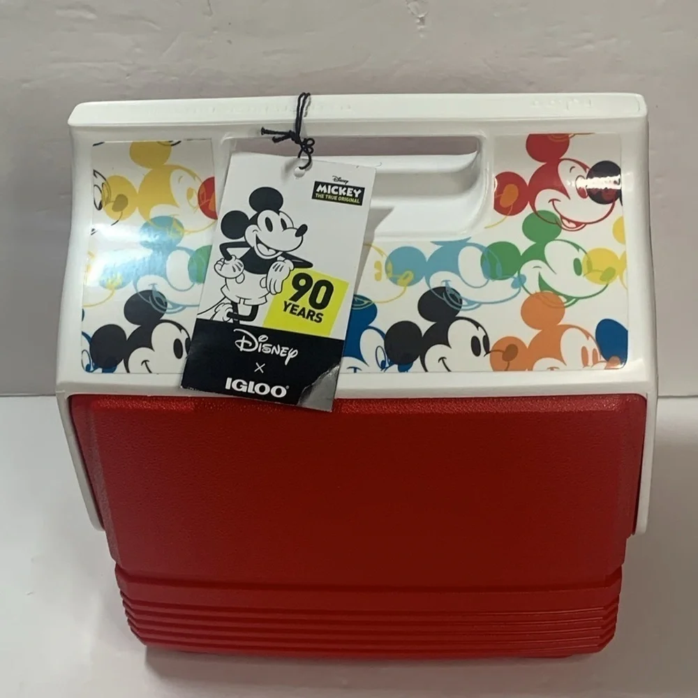 Disney 6 Can Cooler Igloo Playmate 90 Year Anniversary Limited Edition NWT